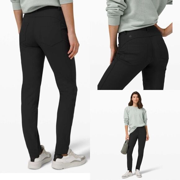 Lululemon Black City Sleek 5 Pocket Pant Size 4 - Picture 1 of 6